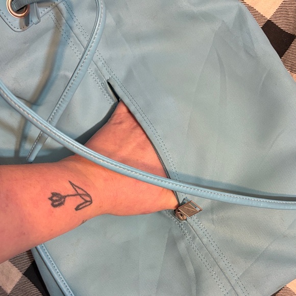 Sky Blue Drawstring Backpack - Picture 5 of 6